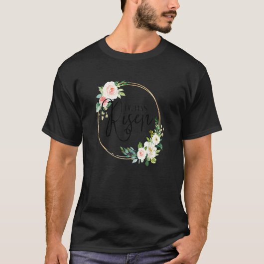 Er hat Matthew 286 Flora Christlich Ostern Da T-Shirt (Vorderseite)