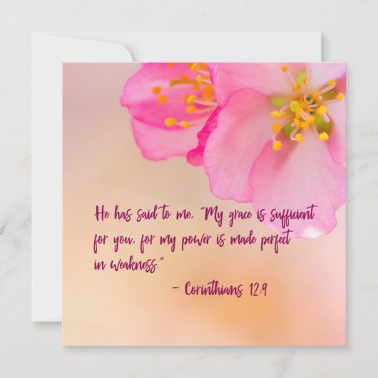 Er hat mir Christliche florale Inspiration gesagt (Vorderseite)