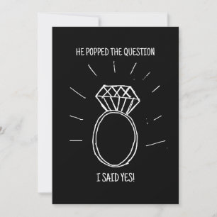 Er hat mir einen Antrag gemacht, ich habe Ja gesag Save The Date