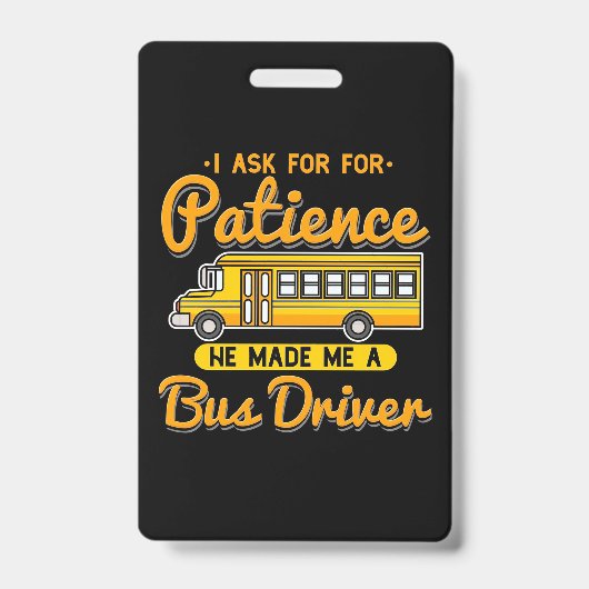 Er hat mir einen Busfahrer gemacht Ausweis (Vorderseite)