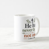 Er hat noch nie versagt, nicht ein einziges Mal Ch Kaffeetasse (VorderseiteRechts)