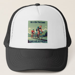 Er hat nur eine begrenzte Zeit, um Frauen mit dem Truckerkappe