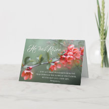 Er hat Rised Spring Blumen Bible Verse Oster