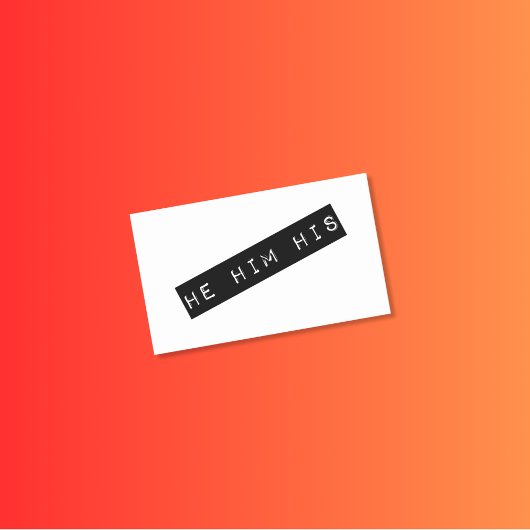 Er hat sein Retro Label Grafik Rechteckiger Aufkleber