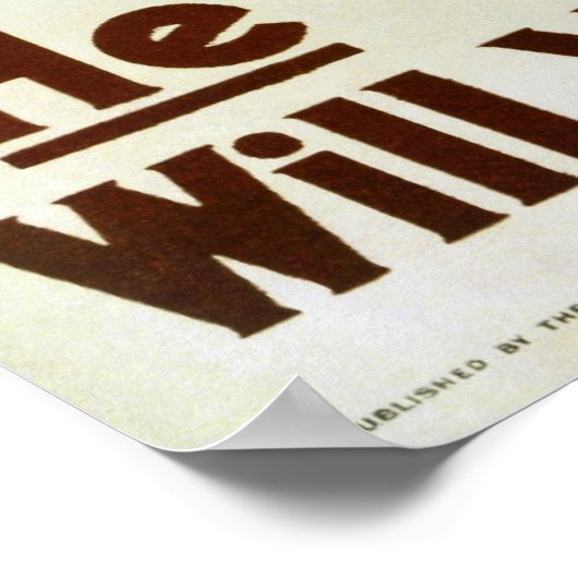 Er hat seine Pflicht getan Poster (Ecke)