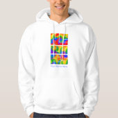 Er hat seine Pronouns-Rainbow-Gefärbte Krawatte Hoodie (Vorderseite)