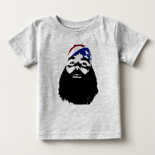 Er hatte einen vollen natürlichen Bart Baby T-shirt (Vorderseite)