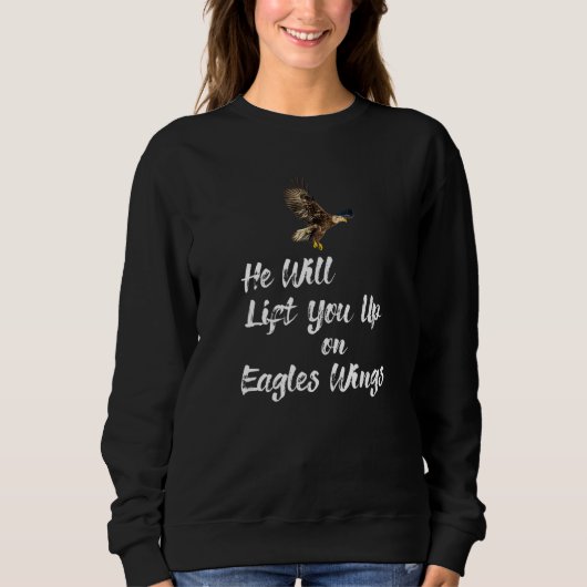 Er hebt euch auf Adler mit 2 Sweatshirt (Vorderseite)
