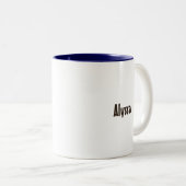 Er heilt die verzweifelte Christliche Schrift Zweifarbige Tasse (VorderseiteRechts)