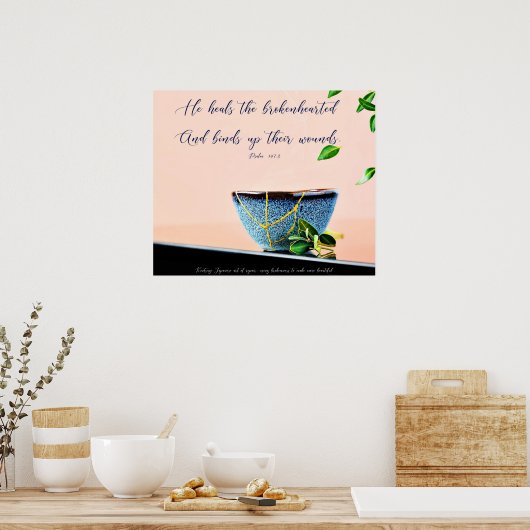 Er heilt die verzweifelten Herzen Poster (Küche)