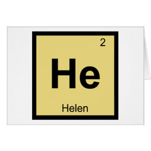 Er - Helen der Troy Chemistry Periodic Table Symbo