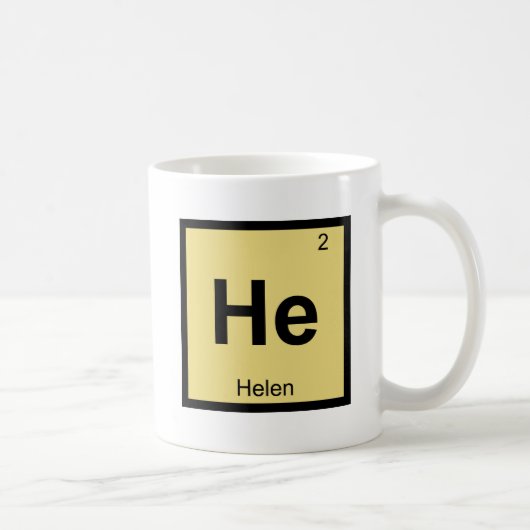 Er - Helen der Troy Chemistry Periodic Table Symbo Kaffeetasse (Rechts)
