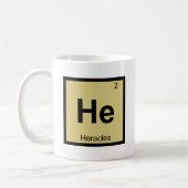 Er - Heracles Greece Chemistry Periodic Table Kaffeetasse (Links)