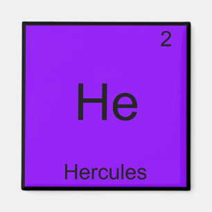 Er - Hercules Funny Chemistry Element Symbol T-Shi Magnet