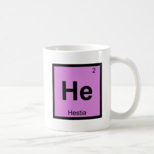 Er - Hestia Göttin Chemie Periodensystem Kaffeetasse