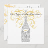 Er hob die Einladung zur Fragestunde Champagner au (Vorne/Hinten)