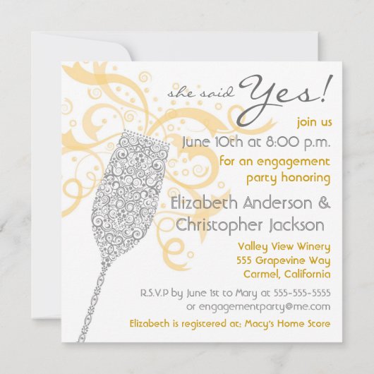 Er hob die Einladung zur Fragestunde Champagner au (Rückseite)