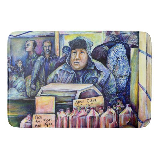 Er hörte, was ich sah badematte (Vorderseite)