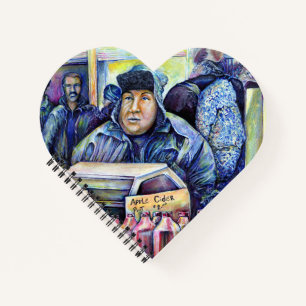 Er hörte, was ich sah notizblock