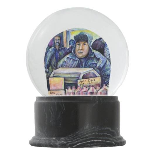 Er hörte, was ich sah schneekugel (Rückseite)