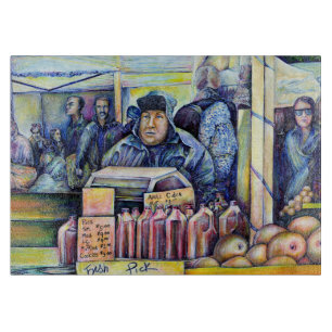 Er hörte, was ich sah schneidebrett