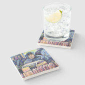 Er hörte, was ich sah steinuntersetzer (Seitenansicht)