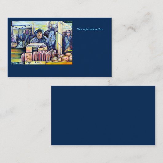 Er hörte, was ich sah visitenkarte (Vorne/Hinten)