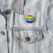 Er, Ihm Geschlecht Pronouns Regenbogenflagge Gay P Button (Beispiel)