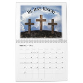 Er ist 3 schroffe Kreuze gestiegen Kalender (Feb 2027)