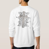 Er ist 3 schroffe Kreuze mit Prayer Lords Sweatshirt (Rückseite)
