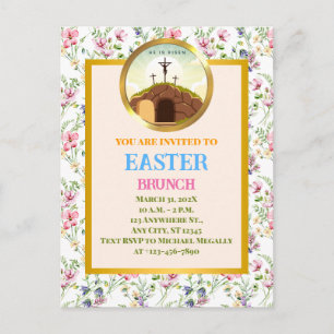 Er ist am Sonntag Risen und Feier der Auferstehung Postkarte