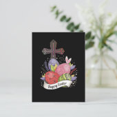 Er ist auf Postkarte aufgezogen (Stehend Vorderseite)