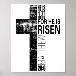 Er ist auferstanden Christlicher Vater Ostern Bibe Poster