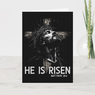 Er ist auferstanden Christliches Kreuz Jesus Bibel Karte