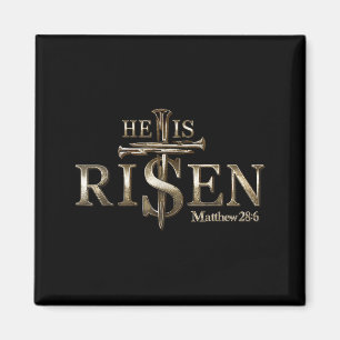 Er ist auferstanden Christliches Kreuz Jesus Bibel Magnet