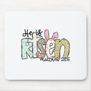 Er ist auferstanden Christliches Kreuz Jesus Oster Mousepad