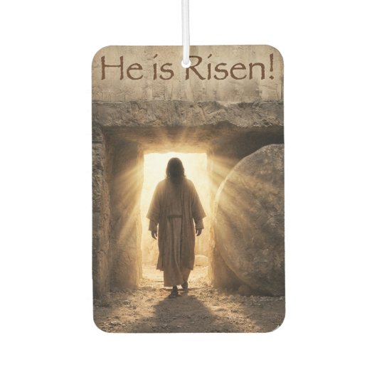 Er ist auferstanden - Christliches Oster-Thema Autolufterfrischer (Vorderseite)