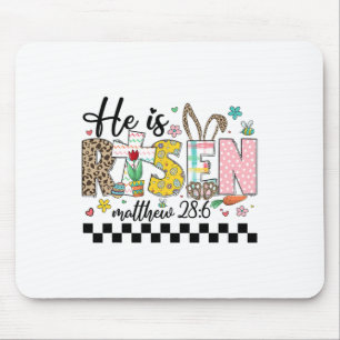 Er ist auferstanden Christliches Osterhase Frohe O Mousepad