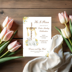 Er ist auferstanden Christliches Ostern Einladung