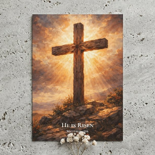 Er ist auferstanden Christliches Ostern Feiertagskarte