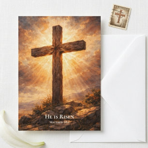 Er ist auferstanden Christliches Ostern Karte