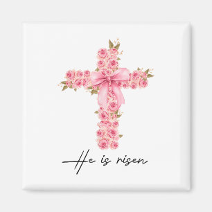 Er Ist Auferstanden Coquette Schleife Florales Kre Magnet
