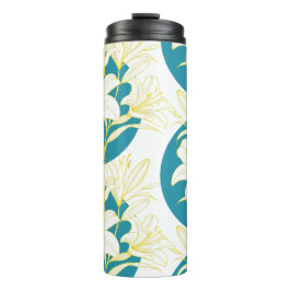 Er ist AUFERSTANDEN! - Gelbe + Türkise Lilie Thermosbecher