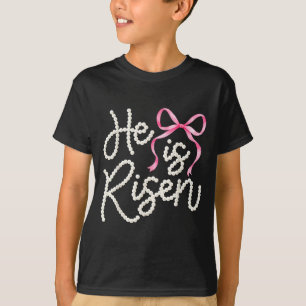 Er ist auferstanden Jesus Christ frohe Ostern Frau T-Shirt
