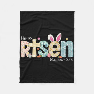Er ist auferstanden Jesus Christlich Frohen Ostert Fleecedecke