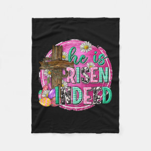 Er ist auferstanden Jesus Christlich glückliche Os Fleecedecke