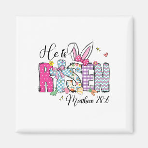 Er ist auferstanden Jesus Christlich glückliche Os Magnet