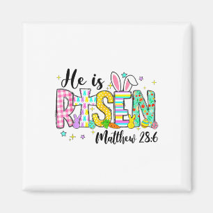 Er ist auferstanden Jesus Christlich glückliche Os Magnet