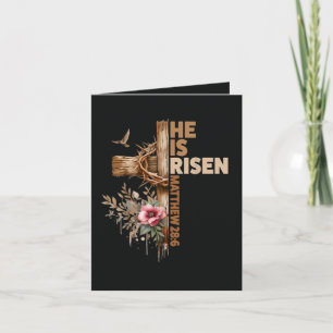 Er ist auferstanden Jesus Christlich Religiös Oste Feiertagskarte