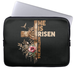 Er ist auferstanden Jesus Christlich Religiös Oste Laptopschutzhülle